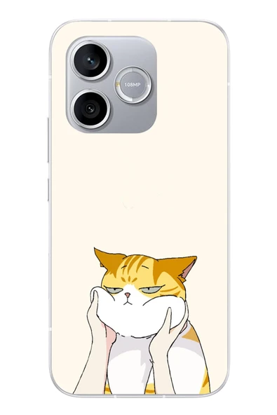Le Balvo Honor 600 Lite Uyumlu Sarı Kedi Yanakları Baskılı Silikon Kılıf ürün görseli 1