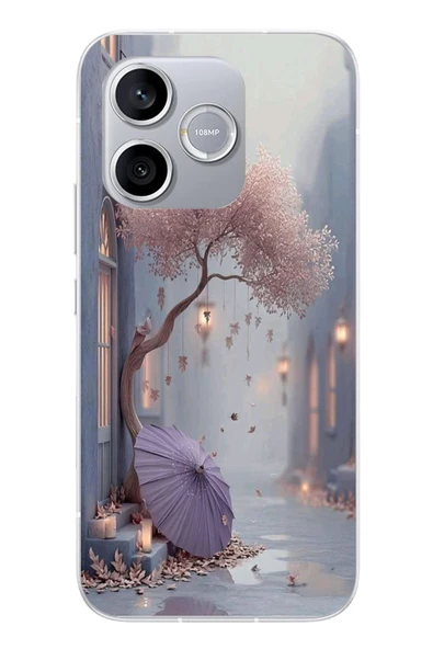 Le Balvo Honor 600 Lite Uyumlu Mor Lamba Altı Baskılı Silikon Kılıf ürün görseli 1