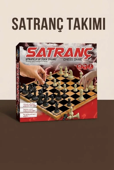 Satranç Strateji ve Zeka Oyunu Seti Dikkat Becerisini Geliştirmeye Yardımcı Eğitici Oyun Seti ürün görseli 1
