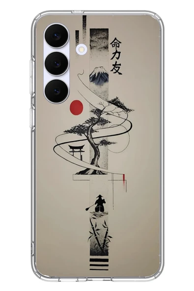 Le Balvo Samsung Galaxy S25 FE Uyumlu Japon Felsefesi Baskılı Silikon Kılıf ürün görseli 1