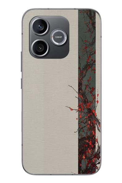 Le Balvo Honor 600 Uyumlu Sade Sonbahar Sarmaşık Baskılı Silikon Kılıf ürün görseli 1