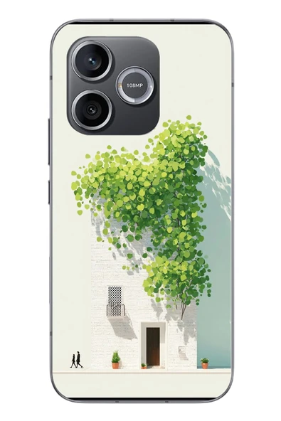 Le Balvo Honor 600 Uyumlu Sarmaşıklı Ev Baskılı Silikon Kılıf ürün görseli 1