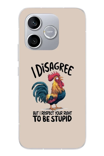 Le Balvo Honor 600 Lite Uyumlu I Disagree Baskılı Silikon Kılıf ürün görseli 1