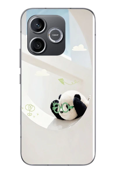 Le Balvo Honor 600 Uyumlu Gözlüklü Panda Baskılı Silikon Kılıf ürün görseli 1