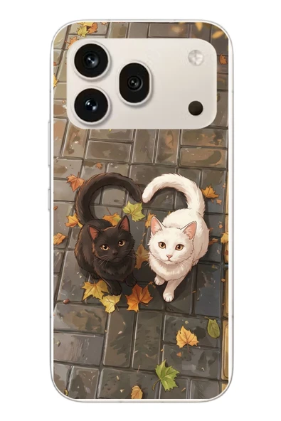 Le Balvo Honor 600 Pro Uyumlu Kalp Kuyruklu Kediler Baskılı Silikon Kılıf ürün görseli 1