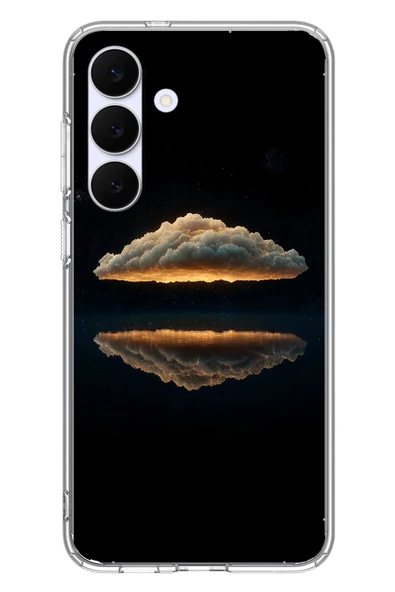 Le Balvo Samsung Galaxy S25 FE Uyumlu Bulut Yansıması Baskılı Silikon Kılıf ürün görseli 1