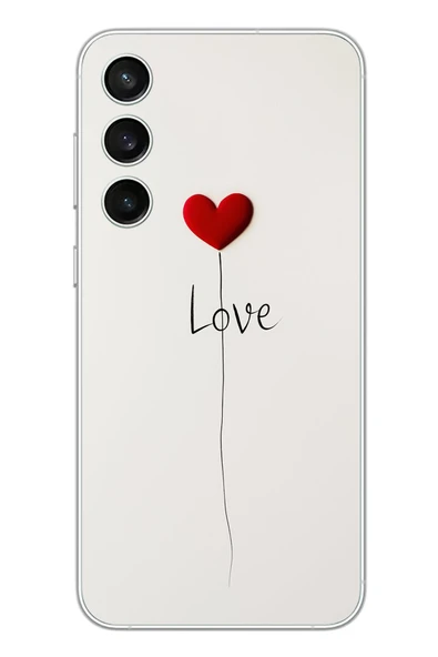 Le Balvo Samsung Galaxy S23 Fe Uyumlu Love Aşk Baskılı Silikon Kılıf ürün görseli 1
