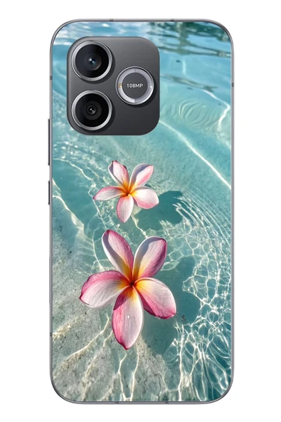 Le Balvo Honor 600 Uyumlu Denizde Çiçekler Baskılı Silikon Kılıf ürün görseli 1