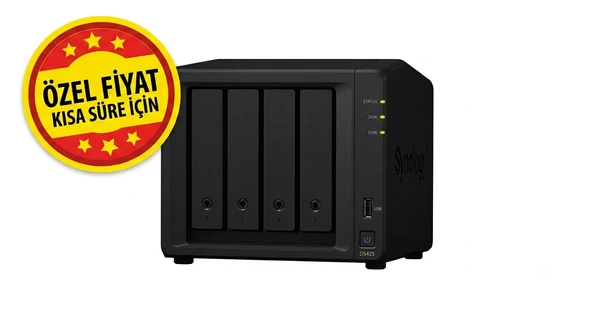 Synology DS425 Plus 2 GB 6 Yuvalı 108 TB Destekli NAS Depolama Ünitesi ürün görseli 1