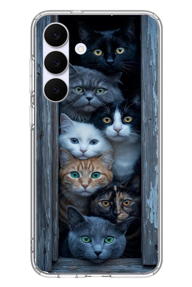 Le Balvo Samsung Galaxy S25 FE Uyumlu Yavru Kediler Baskılı Silikon Kılıf ürün görseli 1