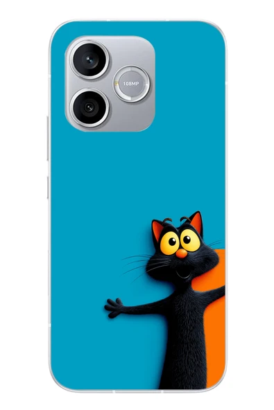 Le Balvo Honor 600 Lite Uyumlu Kedi Uyarısı Baskılı Silikon Kılıf ürün görseli 1