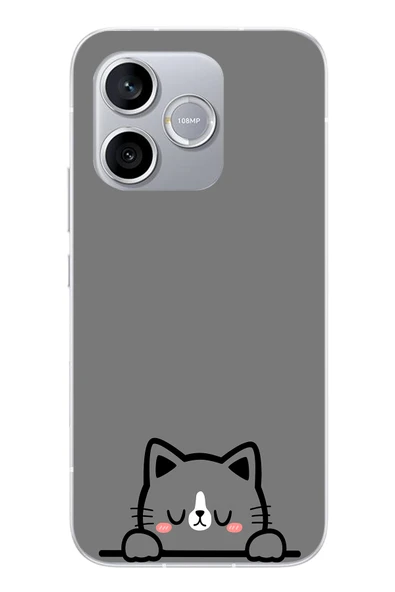 Le Balvo Honor 600 Lite Uyumlu Uyuyan Kedi Baskılı Silikon Kılıf ürün görseli 1