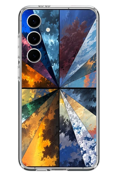 Le Balvo Samsung Galaxy S24 FE Uyumlu Mevsim Geçişleri Baskılı Silikon Kılıf ürün görseli 1