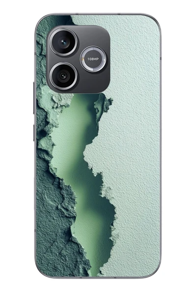 Le Balvo Honor 600 Uyumlu Koyu Yeşil İzler Baskılı Silikon Kılıf ürün görseli 1