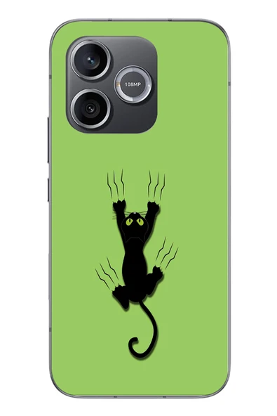 Le Balvo Honor 600 Uyumlu Tutunan Kedi Baskılı Silikon Kılıf ürün görseli 1