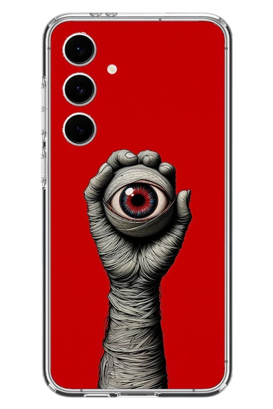 Le Balvo Samsung Galaxy S24 FE Uyumlu Tek Göz Elde Baskılı Silikon Kılıf ürün görseli 1