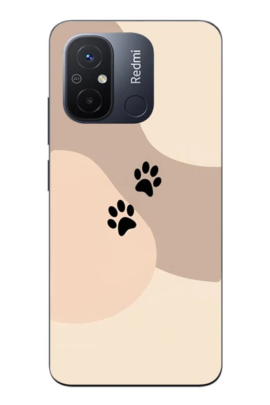 Le Balvo Redmi 12C Uyumlu İki Pati Baskılı Silikon Kılıf ürün görseli 1