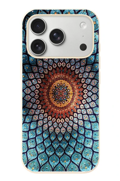 Le Balvo İphone 17 Pro Uyumlu İran Dokuması Baskılı Silikon Kılıf ürün görseli 1