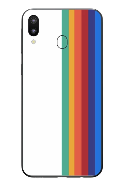 Le Balvo Samsung Galaxy M20 Uyumlu Gökkuşağı Baskılı Silikon Kılıf ürün görseli 1