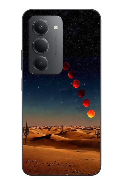 Le Balvo Redmi 15 Uyumlu Ayın Geçişi Baskılı Silikon Kılıf ürün görseli 1