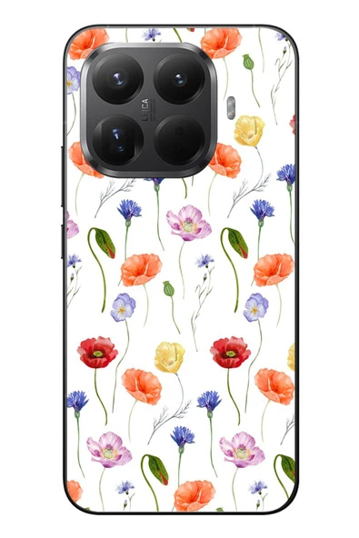 Le Balvo Xiaomi Mi 15T Pro Uyumlu Sade Tek Çiçekler Baskılı Silikon Kılıf ürün görseli 1