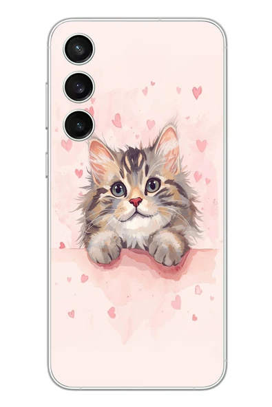 Le Balvo Samsung Galaxy S23 Fe Uyumlu Benim Kedim Baskılı Silikon Kılıf ürün görseli 1