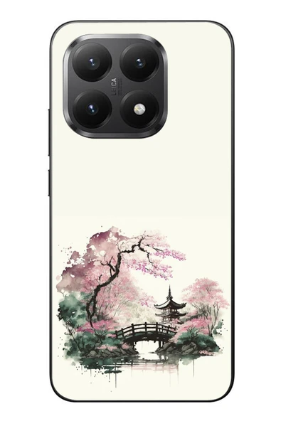 Le Balvo Xiaomi Mi 15T Uyumlu Japon Bahçesi Baskılı Silikon Kılıf ürün görseli 1