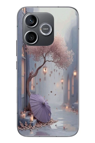 Le Balvo Honor 600 Uyumlu Mor Lamba Altı Baskılı Silikon Kılıf ürün görseli 1
