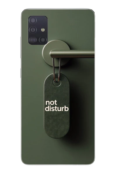 Le Balvo Samsung Galaxy A51 Uyumlu Not Disturb Baskılı Silikon Kılıf ürün görseli 1