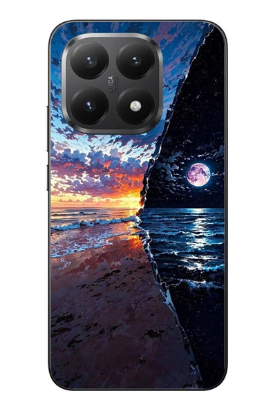 Le Balvo Xiaomi Mi 15T Uyumlu Deniz Günbatımı Baskılı Silikon Kılıf ürün görseli 1