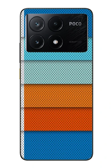 Le Balvo Poco X6 Pro Uyumlu Renk Geçişi Baskılı Silikon Kılıf ürün görseli 1