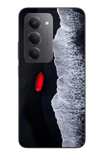 Le Balvo Redmi 15 Uyumlu Kırmızı Tekne Yalnız Baskılı Silikon Kılıf ürün görseli 1