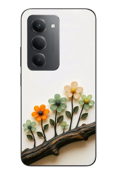 Le Balvo Redmi 15 Uyumlu Dalda Açan Çiçekler Baskılı Silikon Kılıf ürün görseli 1