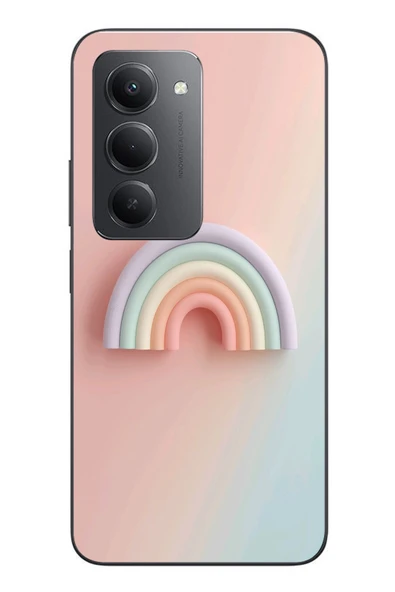 Le Balvo Redmi 15 Uyumlu Gökkuşağı Pastel Baskılı Silikon Kılıf ürün görseli 1