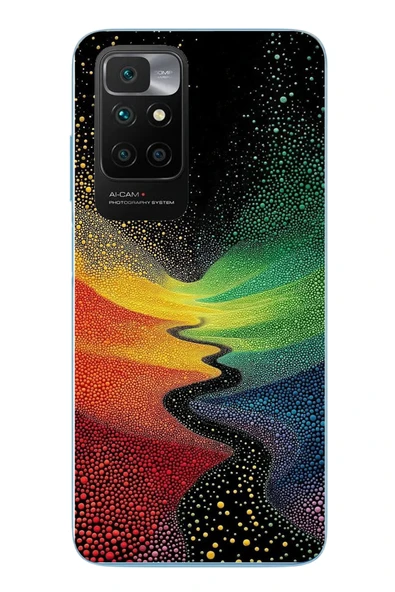 Le Balvo Redmi 10 2022 Uyumlu Renkli Yollar Baskılı Silikon Kılıf ürün görseli 1