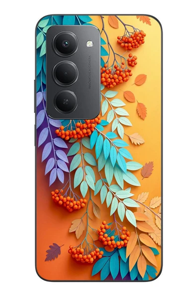 Le Balvo Redmi 15 Uyumlu Pastoral Çicekler Baskılı Silikon Kılıf ürün görseli 1