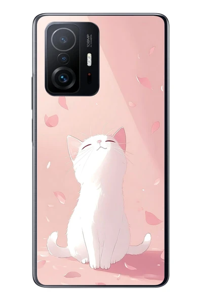 Le Balvo Xiaomi Mi 11 T-11 T Pro Uyumlu Minnoş Kedi Baskılı Silikon Kılıf ürün görseli 1