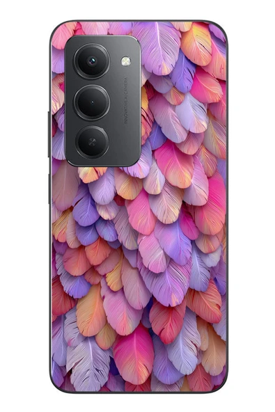 Le Balvo Redmi 15 Uyumlu Tüylü Kalpler Baskılı Silikon Kılıf ürün görseli 1