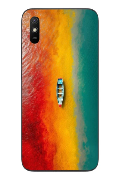 Le Balvo Redmi 9A Uyumlu Rengarenk Tekne Baskılı Silikon Kılıf ürün görseli 1
