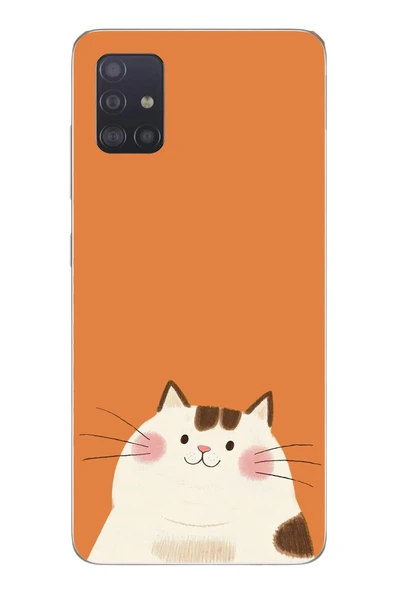 Le Balvo Samsung Galaxy A51 Uyumlu Kedi Baskılı Silikon Kılıf ürün görseli 1