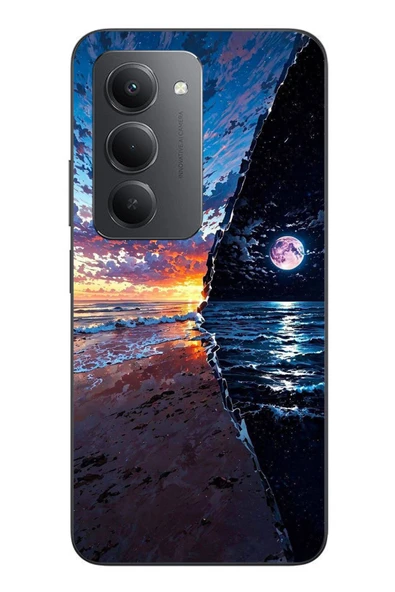 Le Balvo Redmi 15 Uyumlu Deniz Günbatımı Baskılı Silikon Kılıf ürün görseli 1