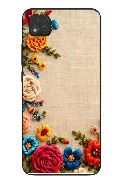 Le Balvo Redmi 9C Uyumlu İşlemeli İğne Oyası Baskılı Silikon Kılıf ürün görseli 1