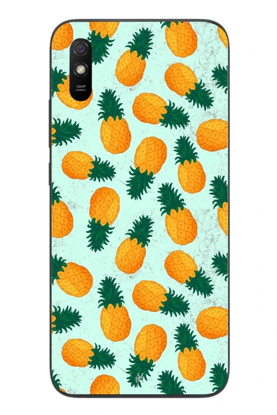 Le Balvo Redmi 9A Uyumlu Ananaslar Baskılı Silikon Kılıf ürün görseli 1