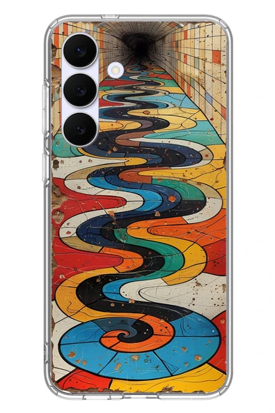 Le Balvo Samsung Galaxy S25 FE Uyumlu Renk Duvarı Baskılı Silikon Kılıf ürün görseli 1