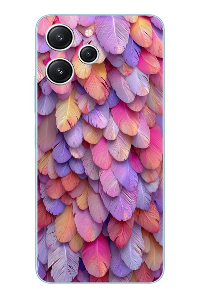 Le Balvo Redmi 12 Uyumlu Tüylü Kalpler Baskılı Silikon Kılıf ürün görseli 1
