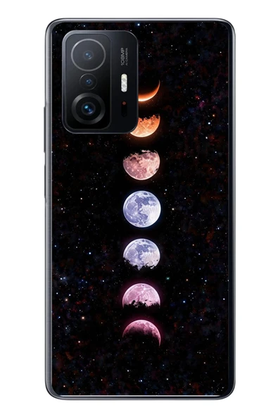 Le Balvo Xiaomi Mi 11 T-11 T Pro Uyumlu Tüm Gezegenler Baskılı Silikon Kılıf ürün görseli 1