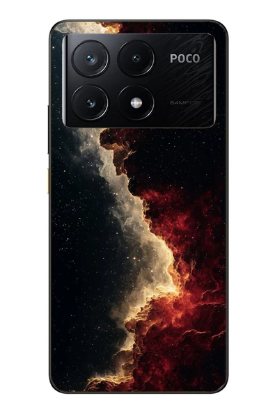 Le Balvo Poco X6 Pro Uyumlu Uzay Boşluğu Baskılı Silikon Kılıf ürün görseli 1