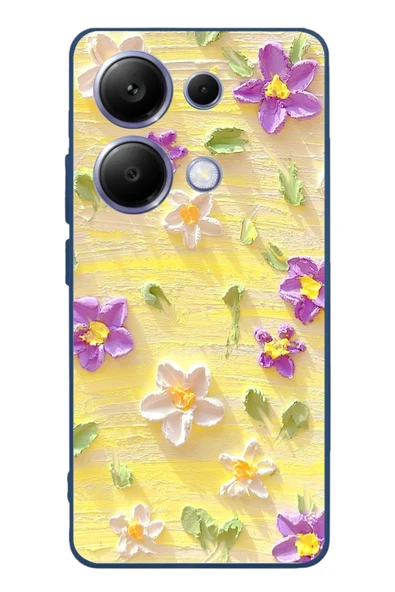 Le Balvo Poco X7 Pro Uyumlu Mor Papatyalar Baskılı Silikon Kılıf ürün görseli 1