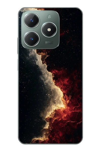 Le Balvo Realme C61 Uyumlu Uzay Boşluğu Baskılı Silikon Kılıf ürün görseli 1