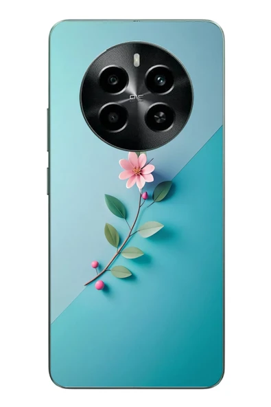 Le Balvo Realme 12 4G Uyumlu Çiçeğin Pembesi Baskılı Silikon Kılıf ürün görseli 1